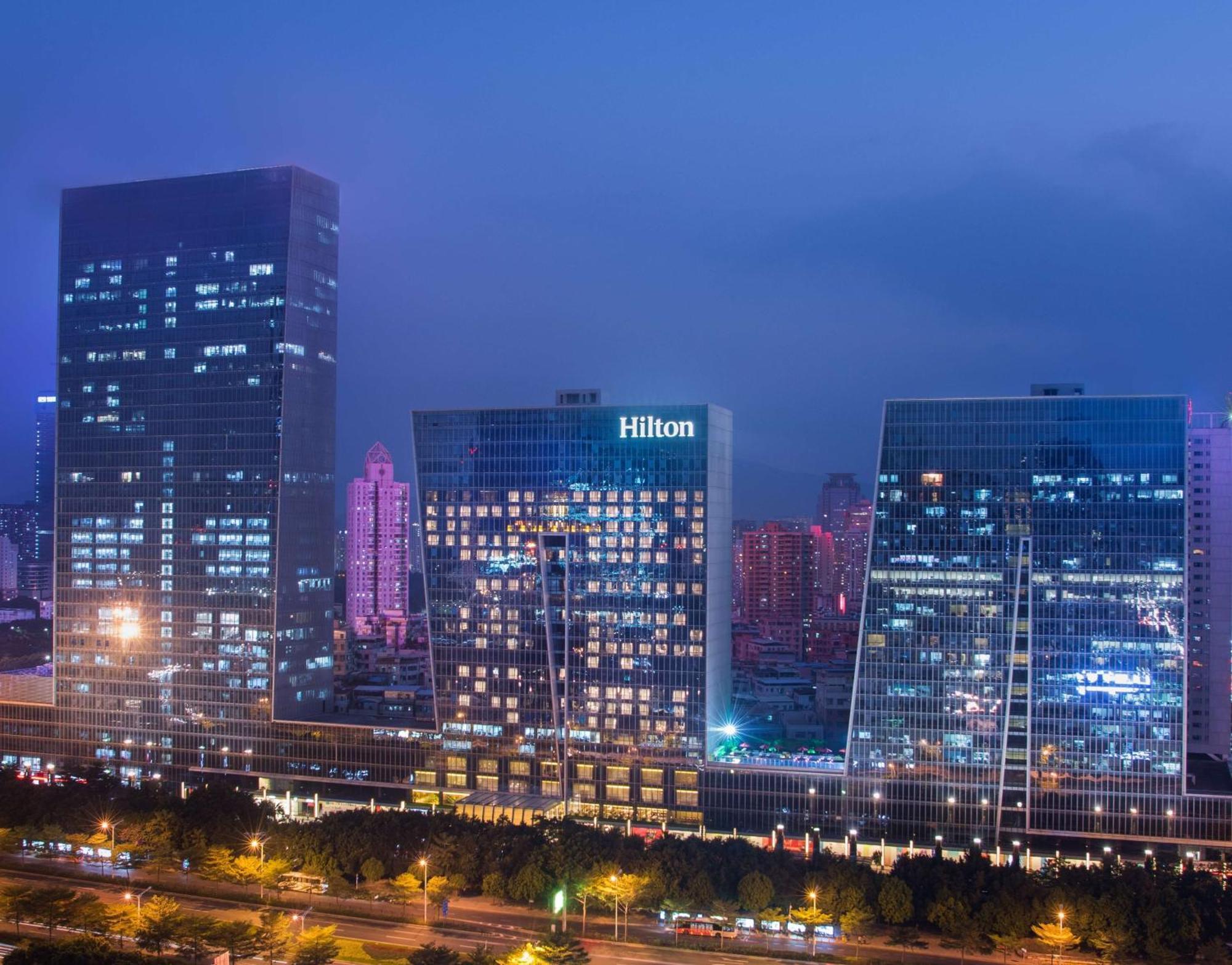 Hilton Shenzhen Futian, Metro Station At Hotel Front Door, Close To Futian Convention & Exhibition Center Exterior photo