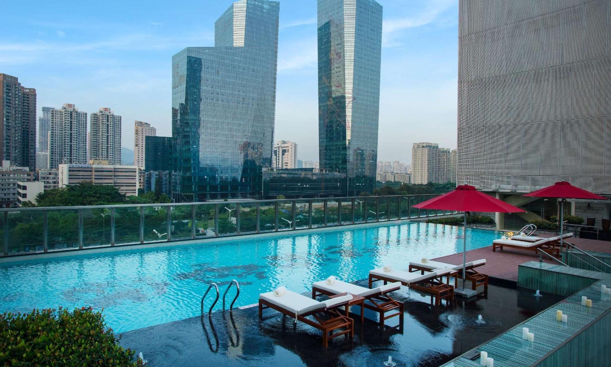 Hilton Shenzhen Futian, Metro Station At Hotel Front Door, Close To Futian Convention & Exhibition Center Exterior photo